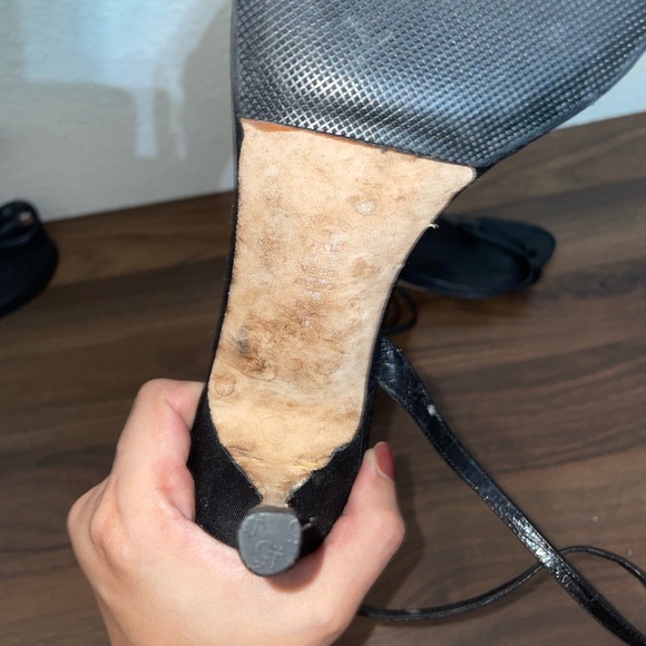 Alberta Ferretti Black Strappy Heels Size 8 - Picture 6 of 10